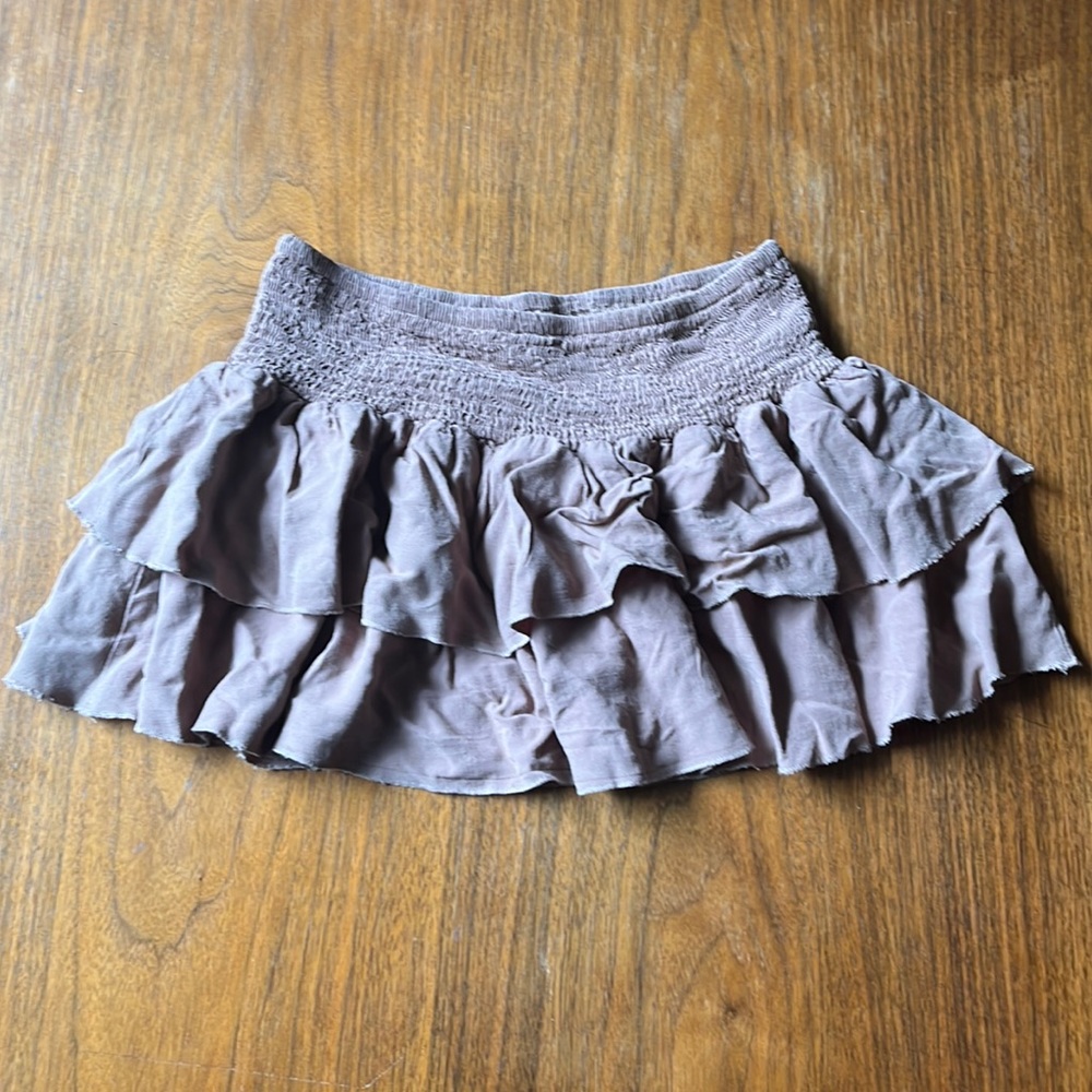 Mini ruffle skirt